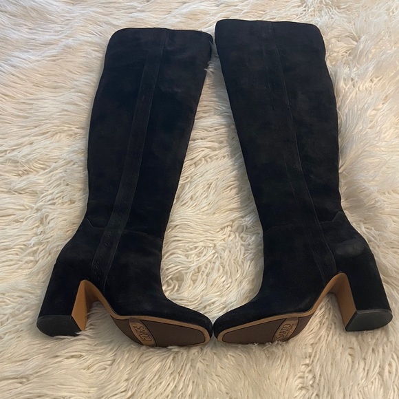Franco Sarto Shoes - Franco Sarto Black Over the Knee Suede Boots size 7.5 BNWOT see all photos